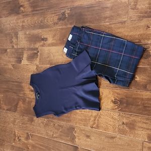 Ann Taylor peplum style sleeveless sweater shell